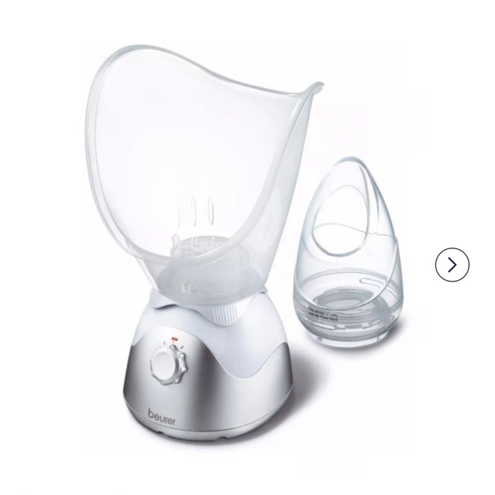 Beurer Facial Steamer in White and Silver